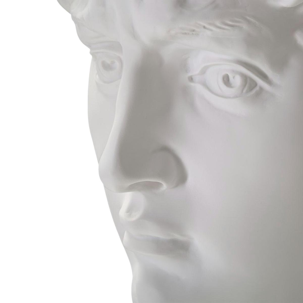 Scultura Testa Antica Bianca cm.44x35,5x60