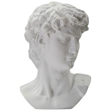 Scultura Testa Antica Bianca cm.44x35,5x60
