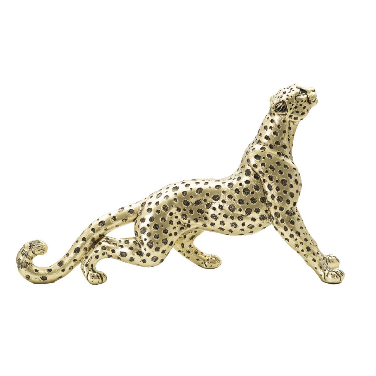 Scultura Leopardo Points Seduto cm.33x7,7x19,5