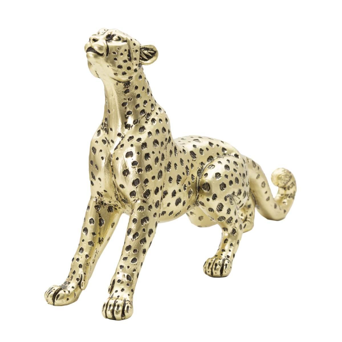 Scultura Leopardo Points Seduto cm.33x7,7x19,5