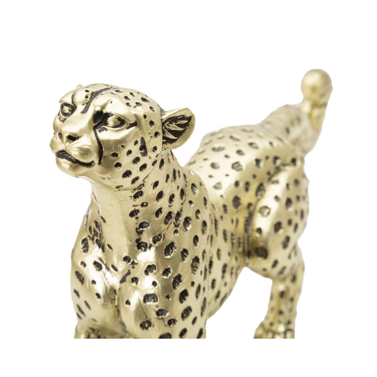 Scultura Leopardo Points Seduto cm.33x7,7x19,5