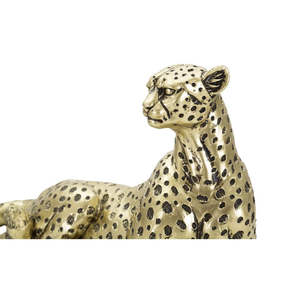 Leopardo Points Oro Sdraiato cm.27,3x10,3x13,9