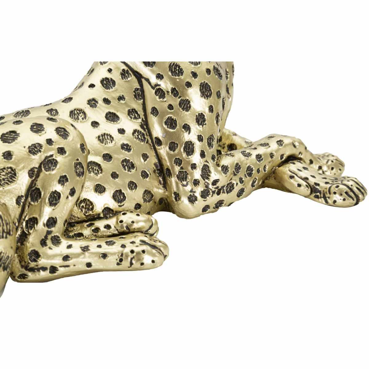 Leopardo Points Oro Sdraiato cm.27,3x10,3x13,9