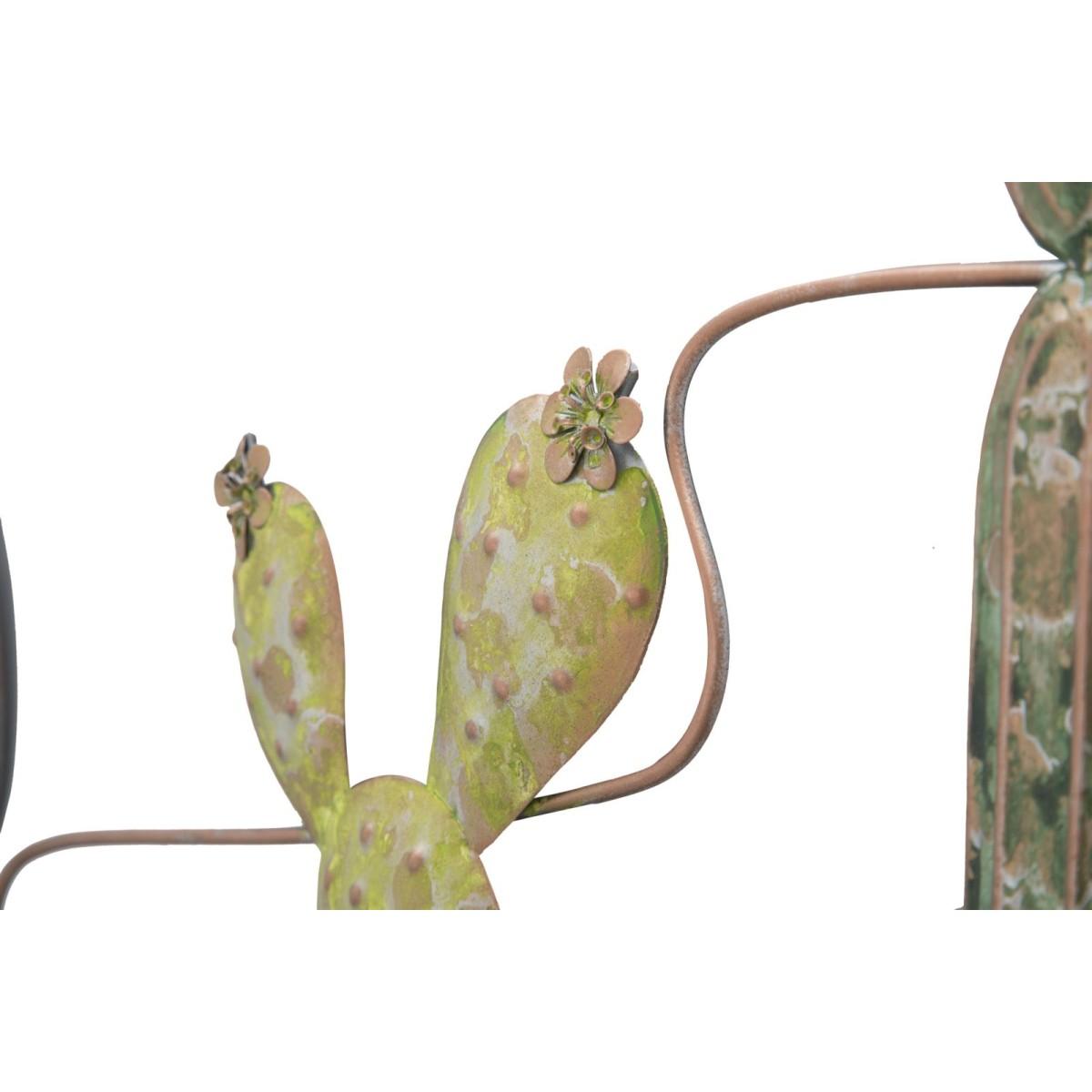 Quadro Pannello In Ferro Cactus Mod.B cm.90x2,5x64