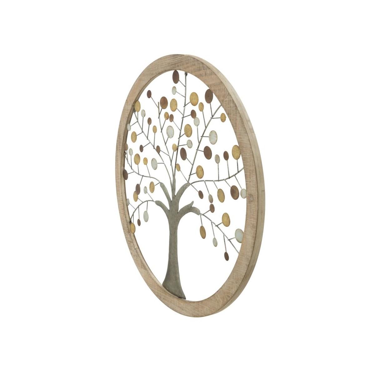 Quadro Pannello Da Muro Albero Della Vita Mirror cm.Ø59x1,80