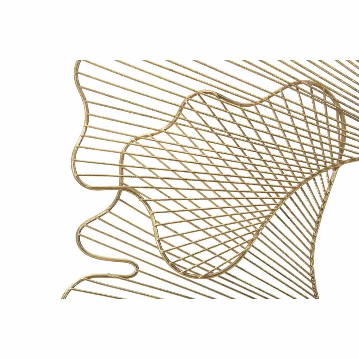 Quadro Pannello In Ferro Glam Leaf cm.79x5x68