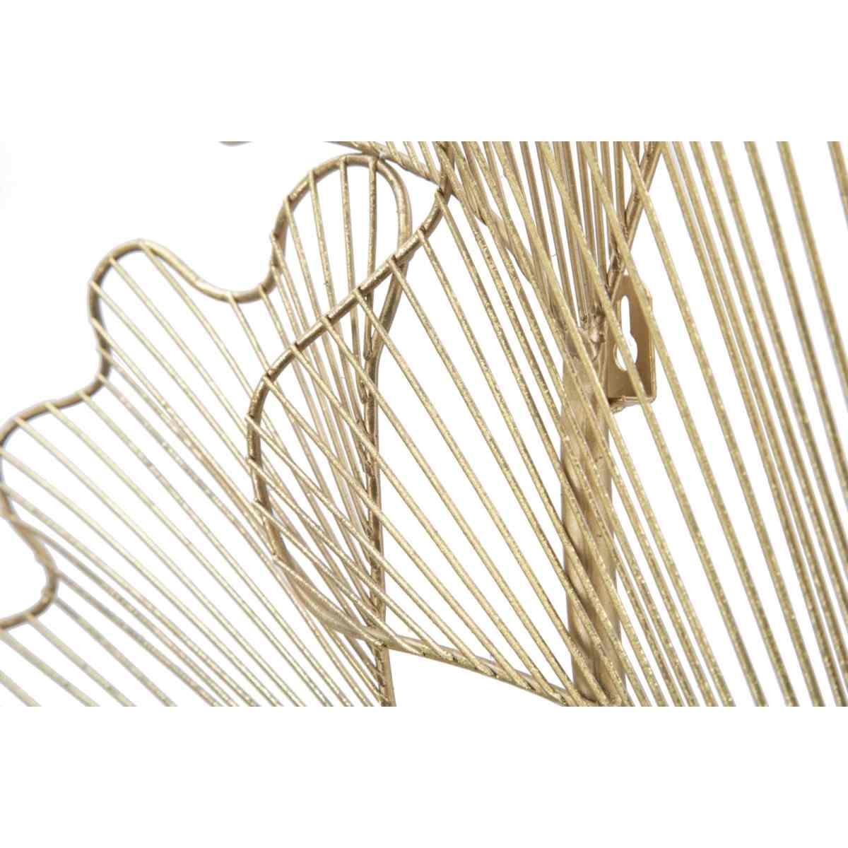 Quadro Pannello In Ferro Glam Leaf cm.79x5x68