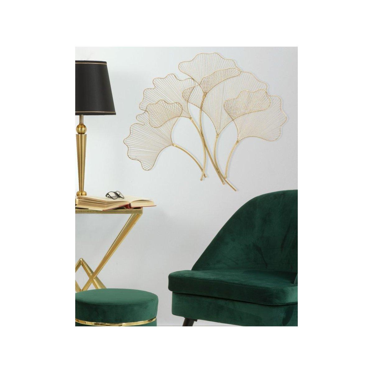 Quadro Pannello In Ferro Glam Leaf cm.79x5x68