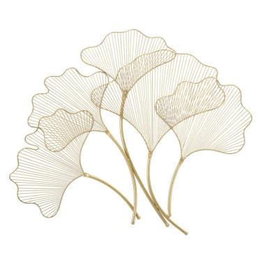 Quadro Pannello In Ferro Glam Leaf cm.79x5x68