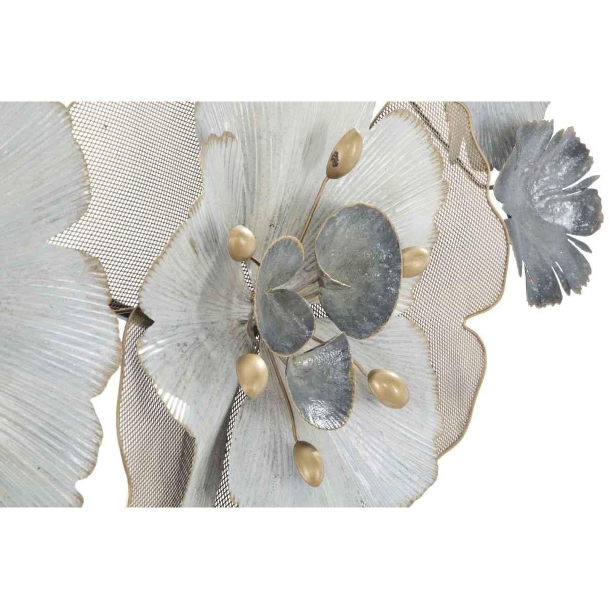 Quadro Pannello In Ferro Flowery cm.119x8x60