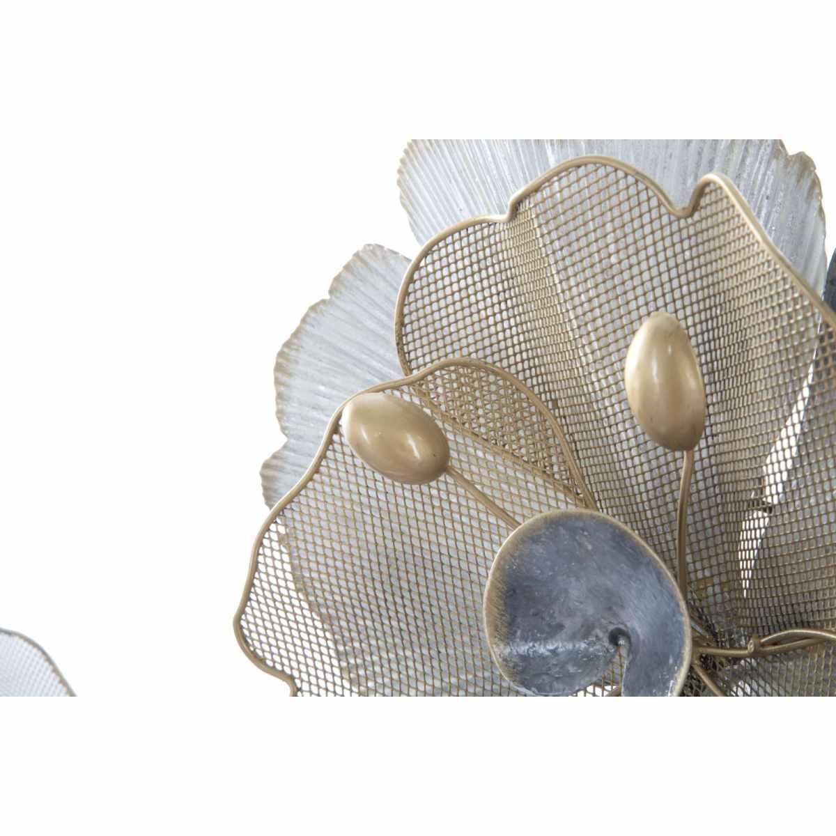 Quadro Pannello In Ferro Flowery cm.119x8x60