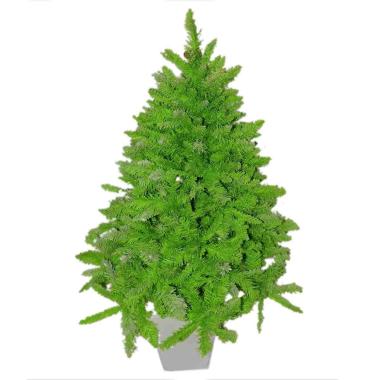 Albero Natale cm.120 Verde Innevato Fluo con Vaso cm.Ø80 |M2 Store