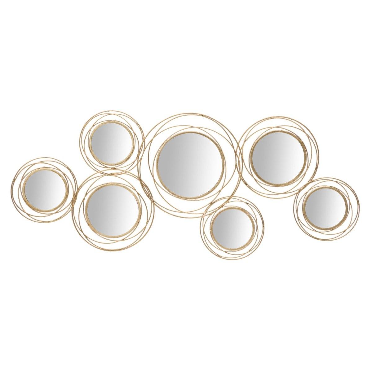 Pannello Specchio Gold Round cm.124,5x4x53,5