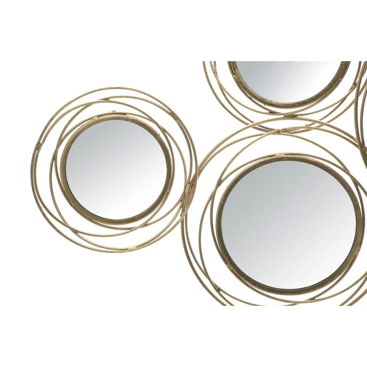 Pannello Specchio Gold Round cm.124,5x4x53,5