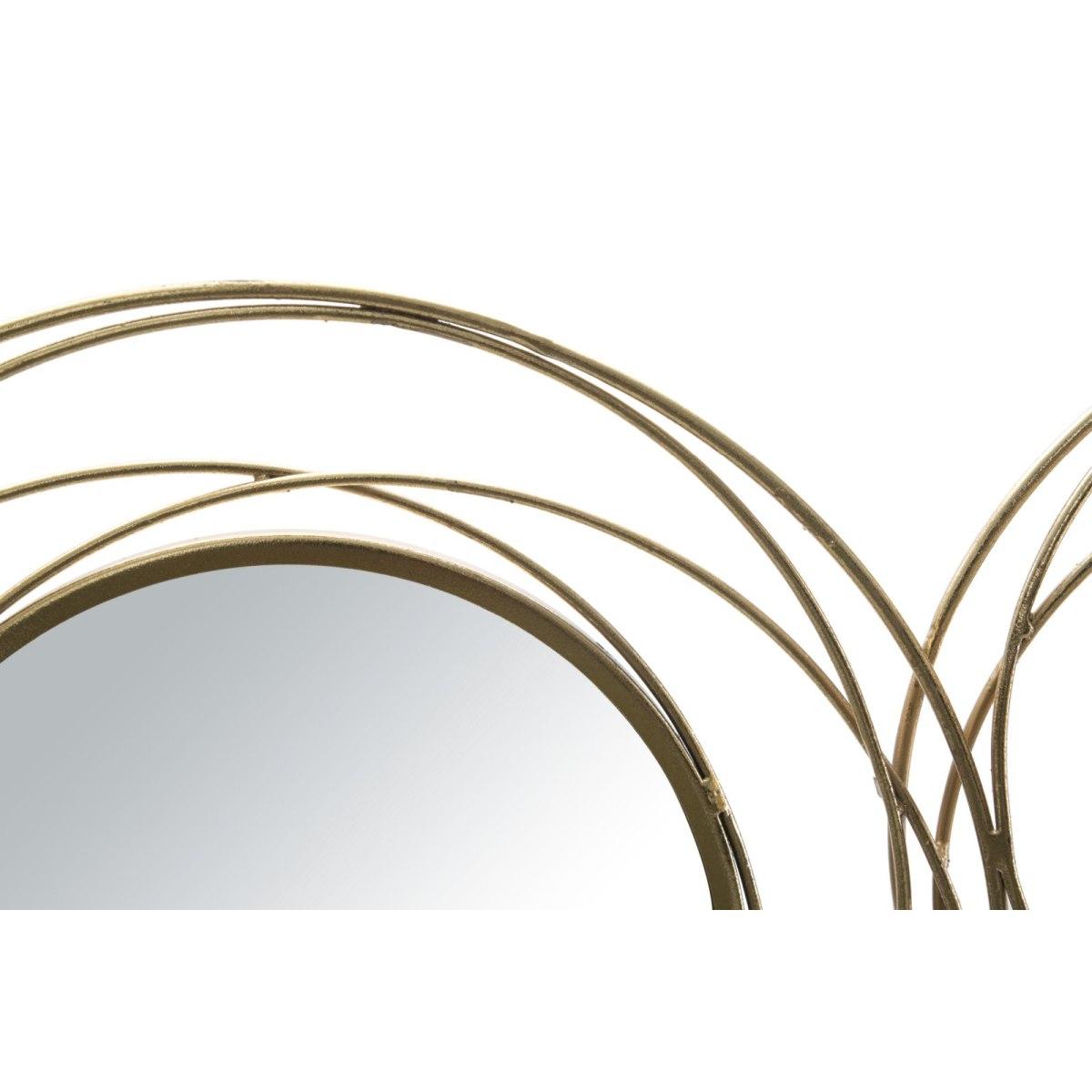 Pannello Specchio Gold Round cm.124,5x4x53,5