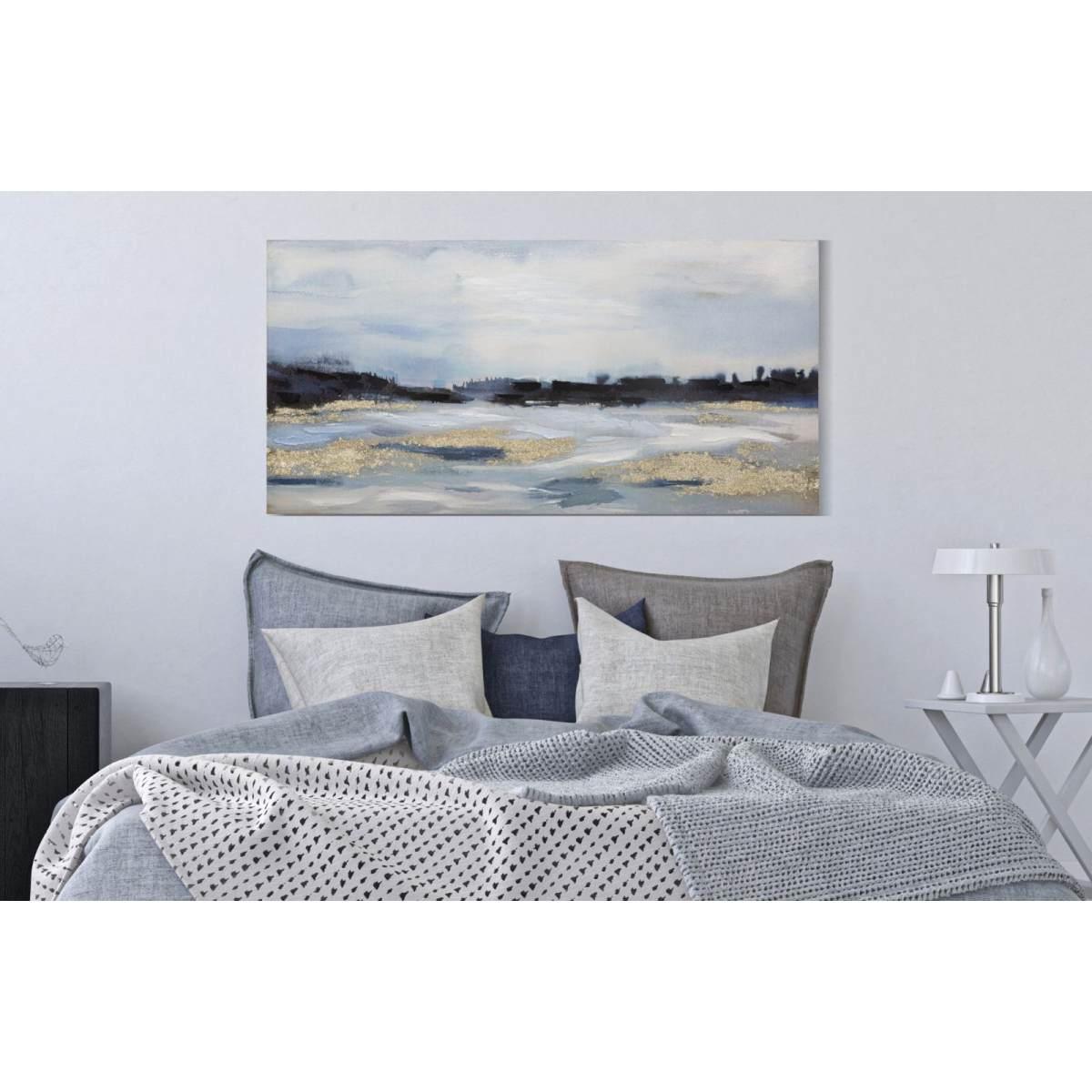 Quadro Dipinto Tela Sky cm.120x2,8x60