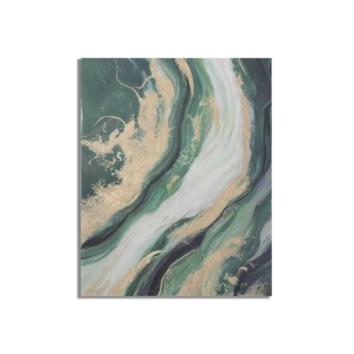 Quadro Dipinto Tela Greenery cm.80x2,8x100