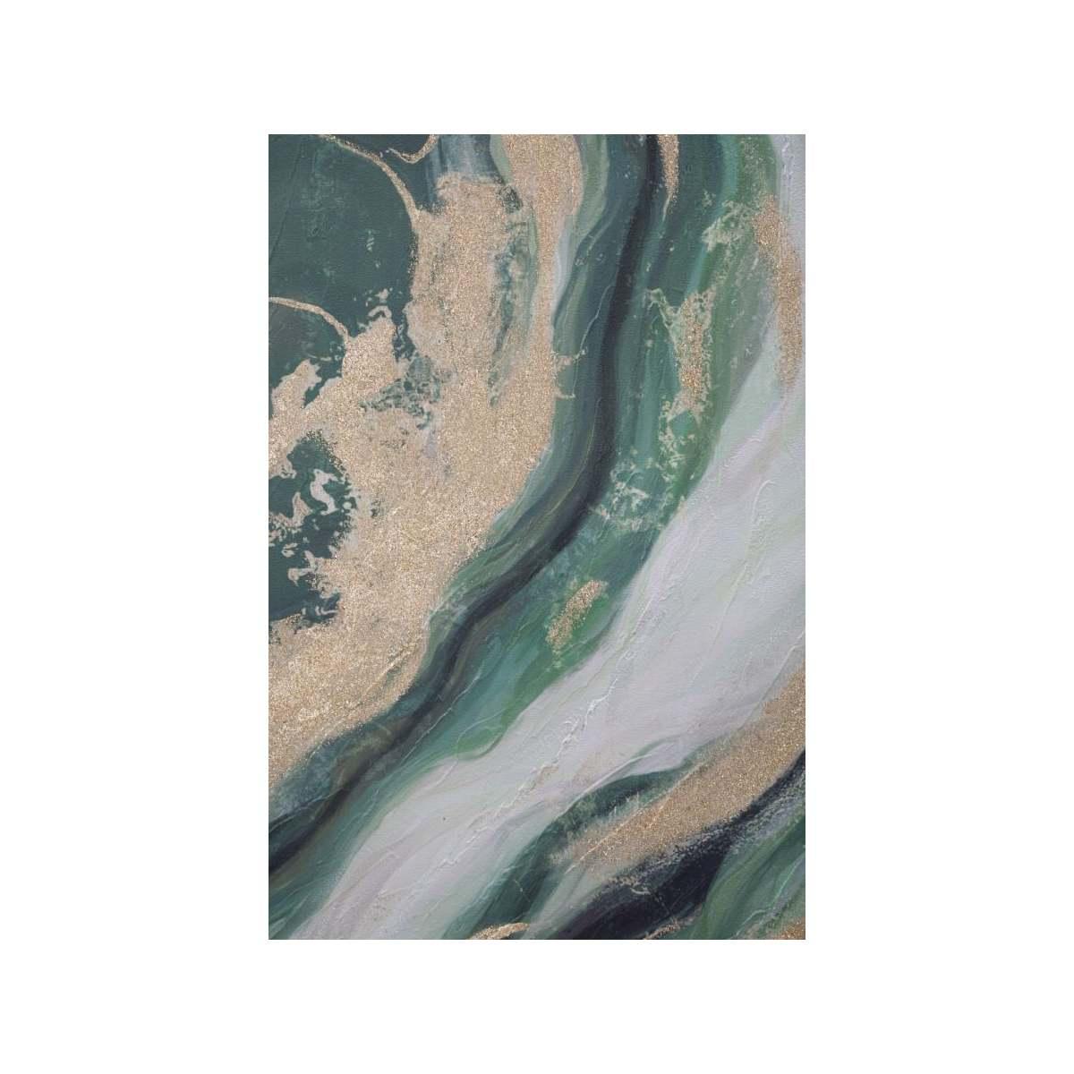 Quadro Dipinto Tela Greenery cm.80x2,8x100