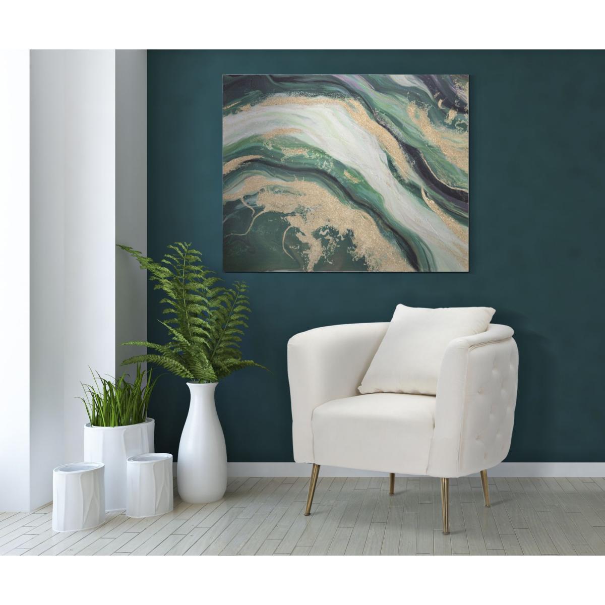 Quadro Dipinto Tela Greenery cm.80x2,8x100