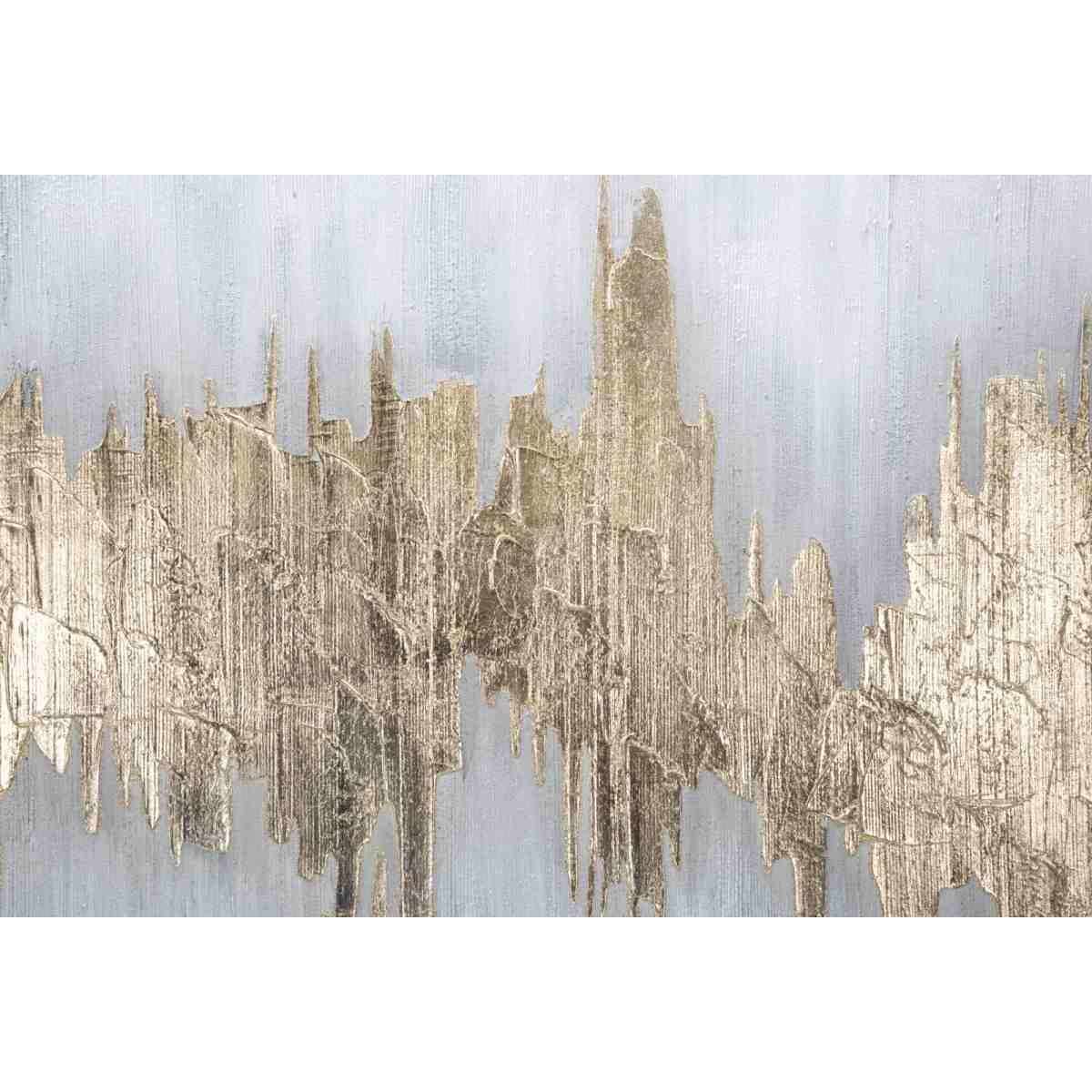 Quadro dipinto tela goldage 100 x 2,8 x 80 cm