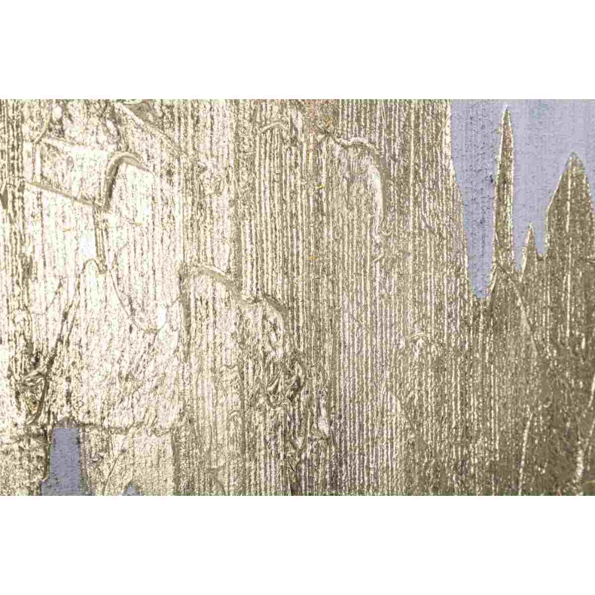 Quadro dipinto tela goldage 100 x 2,8 x 80 cm