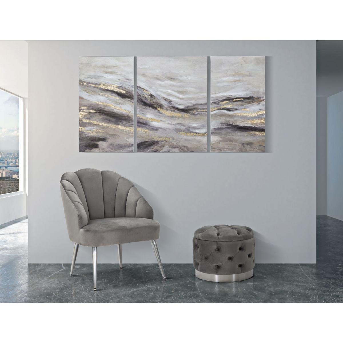 Quadro Dipinto Tela Monty Set 3 Pz cm.45x2,7x80 cm.60x2,7x80