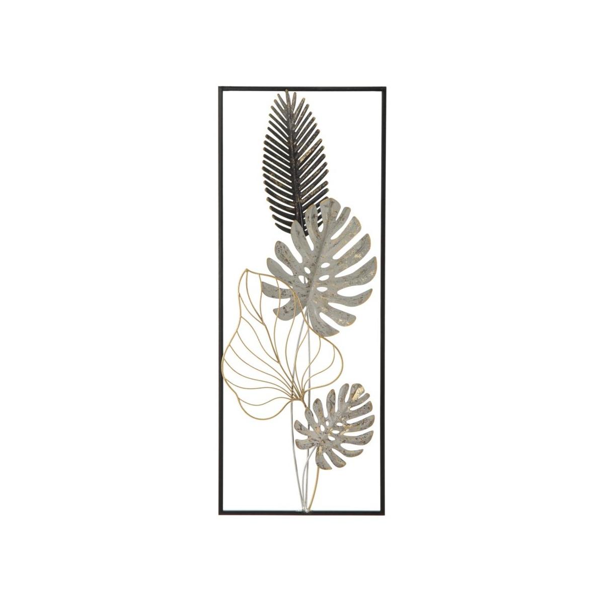Quadro pannello in ferro palm mod 28,5 x 3 x 74 cm