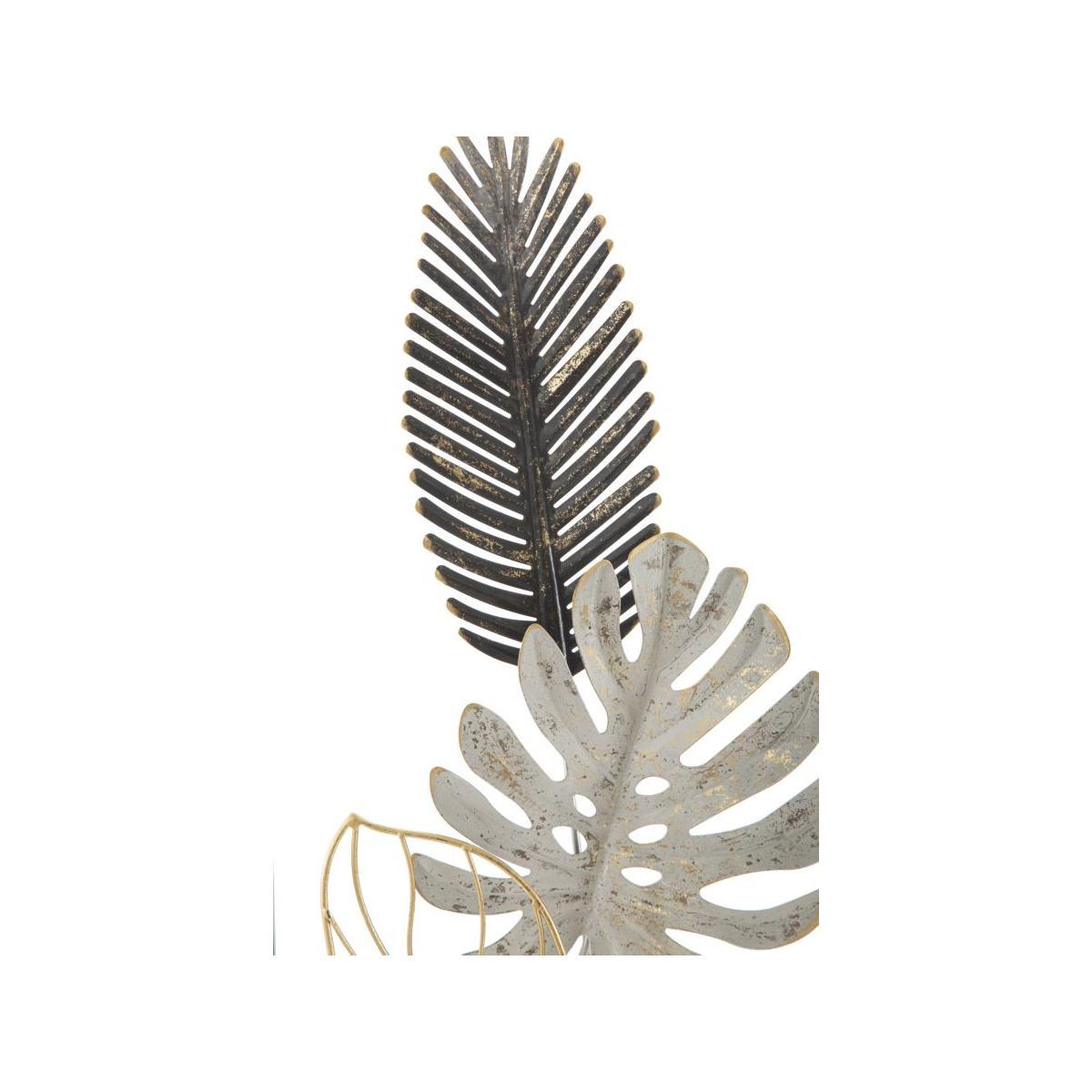 Quadro pannello in ferro palm mod 28,5 x 3 x 74 cm