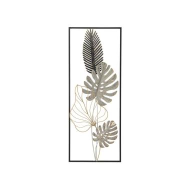 Quadro pannello in ferro palm mod 28,5 x 3 x 74 cm