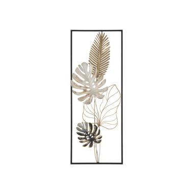 Quadro Pannello In Ferro Palm Mod.B cm.28,5x3x74