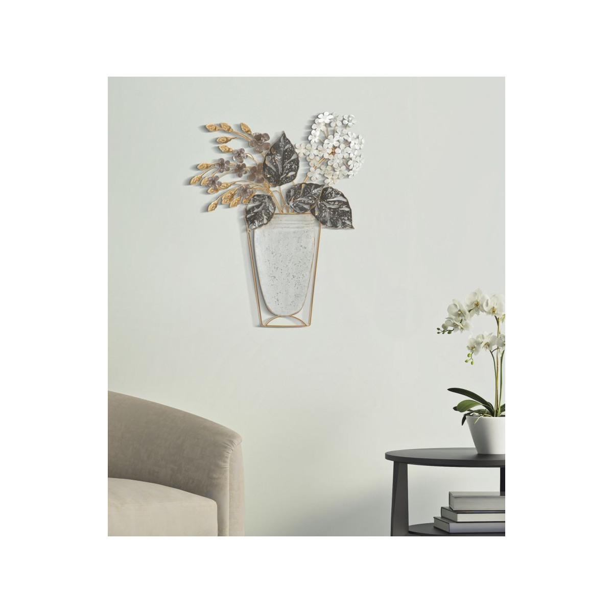 Quadro Pannello In Ferro Vase cm.45,5x7,5x53