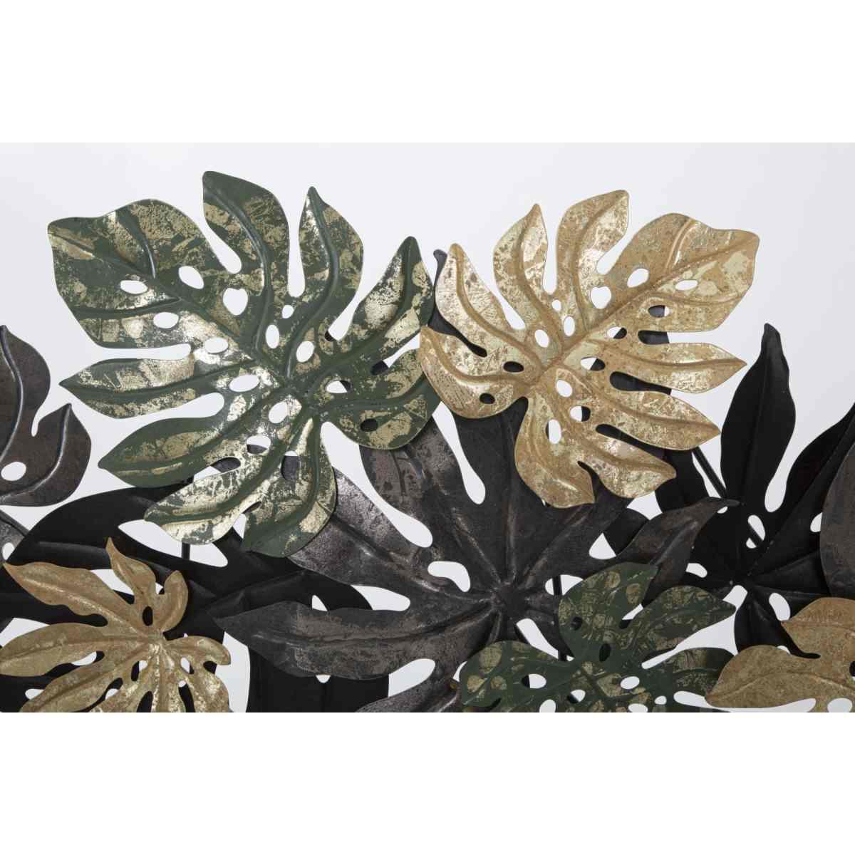 Quadro Pannello In Ferro Antique Leaf cm.133x10x67