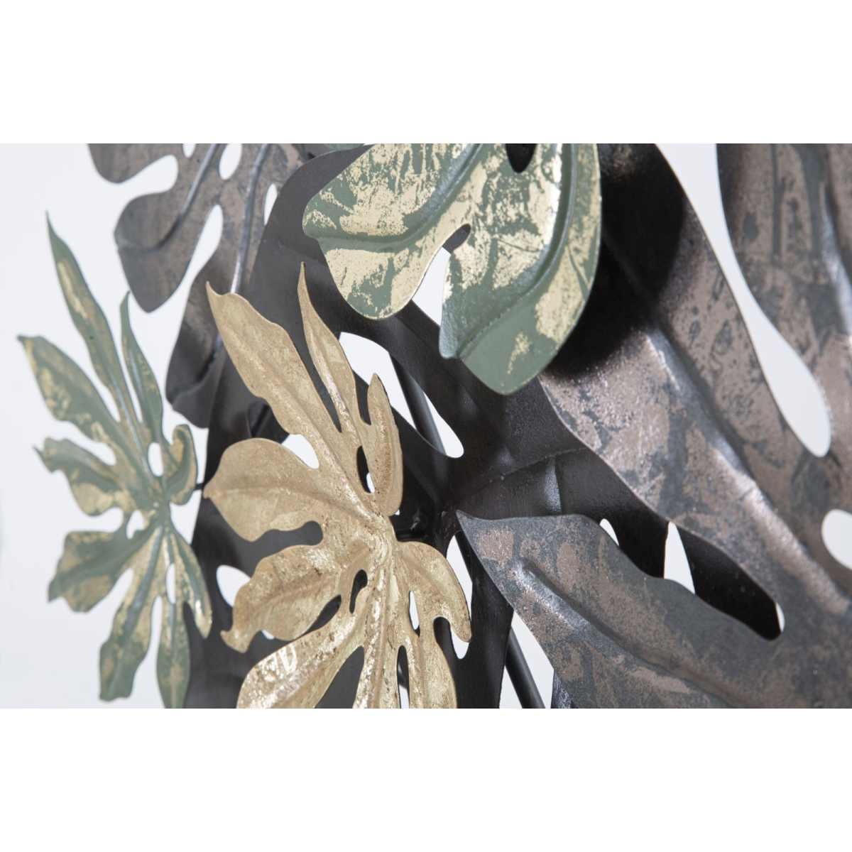Quadro Pannello In Ferro Antique Leaf cm.133x10x67