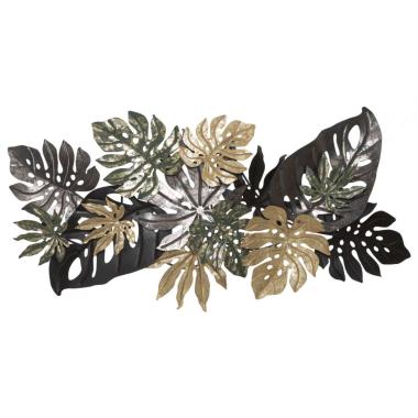 Quadro Pannello In Ferro Antique Leaf cm.133x10x67