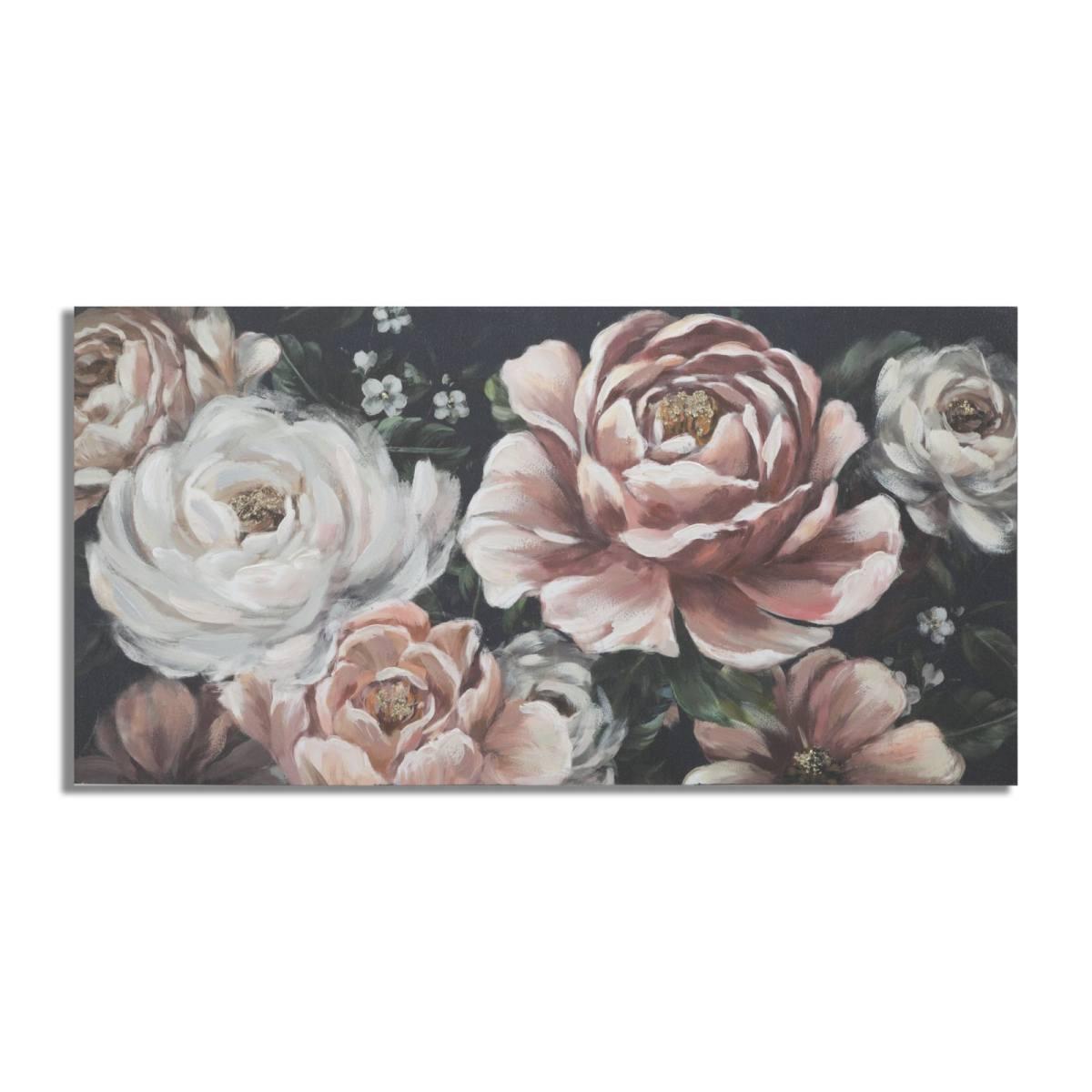 Quadro Dipinto Tela Red Flowy Mod.B cm.120x3,7x60