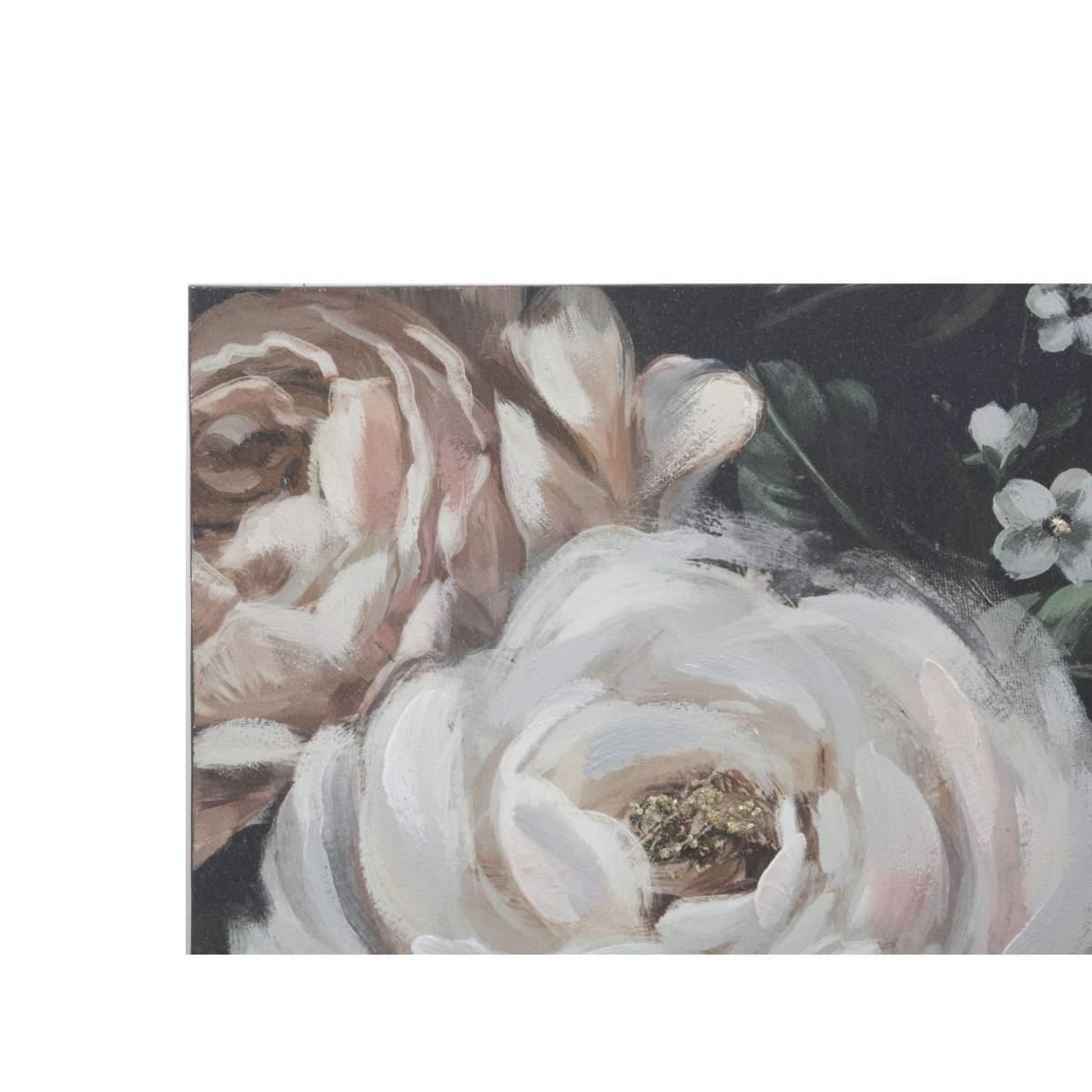 Quadro Dipinto Tela Red Flowy Mod.B cm.120x3,7x60