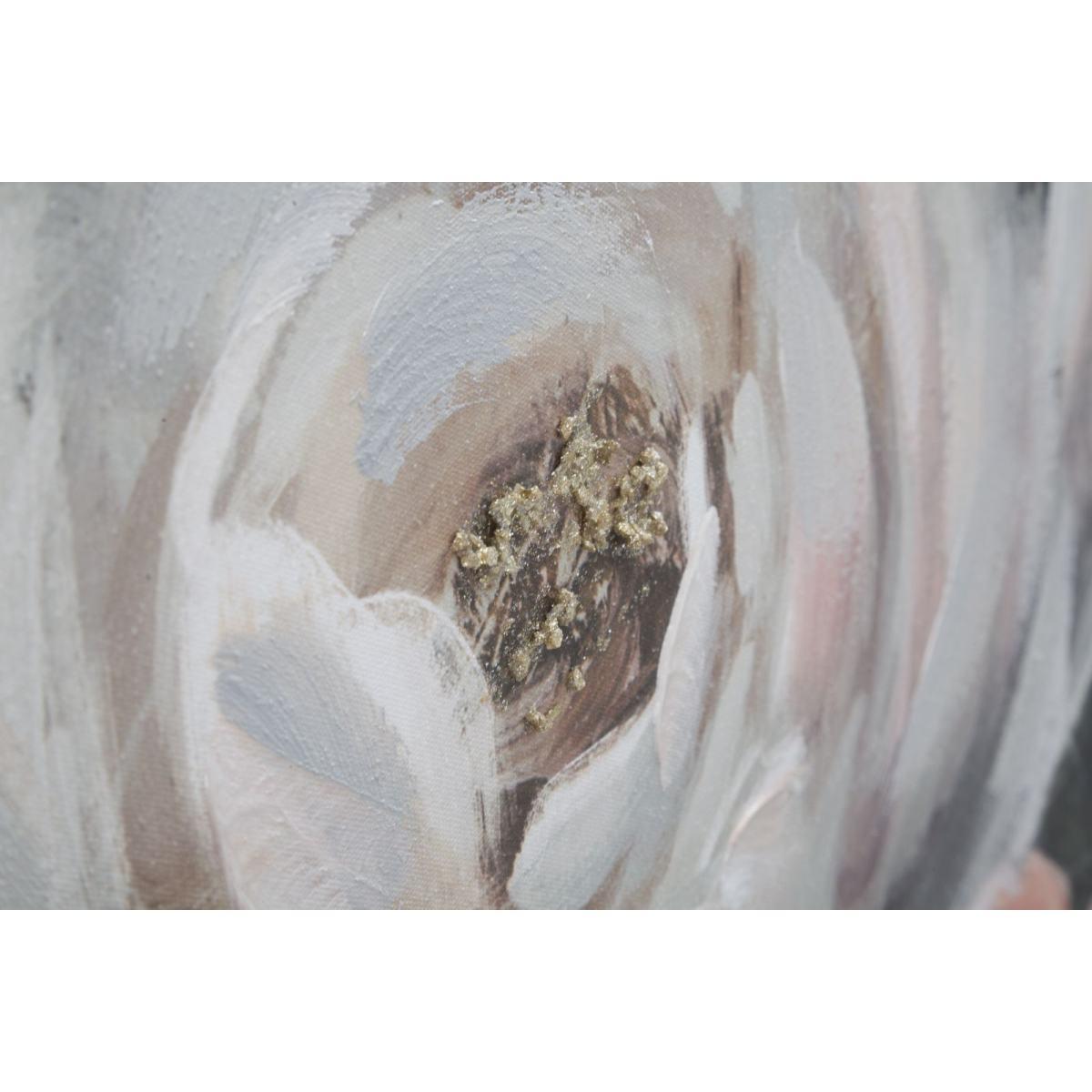 Quadro Dipinto Tela Red Flowy Mod.B cm.120x3,7x60