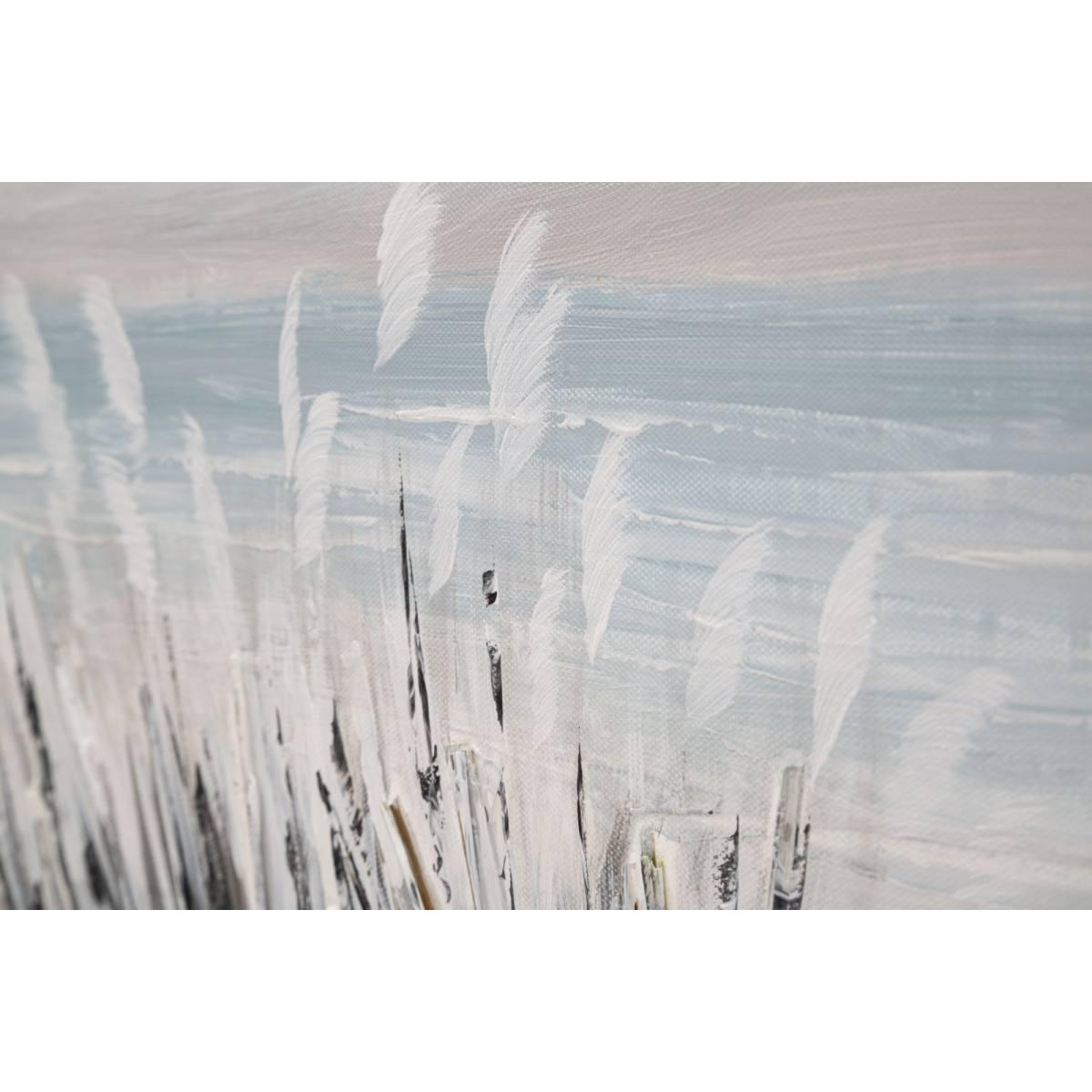 Quadro Dipinto Tela Pontile cm.120x3,8x80