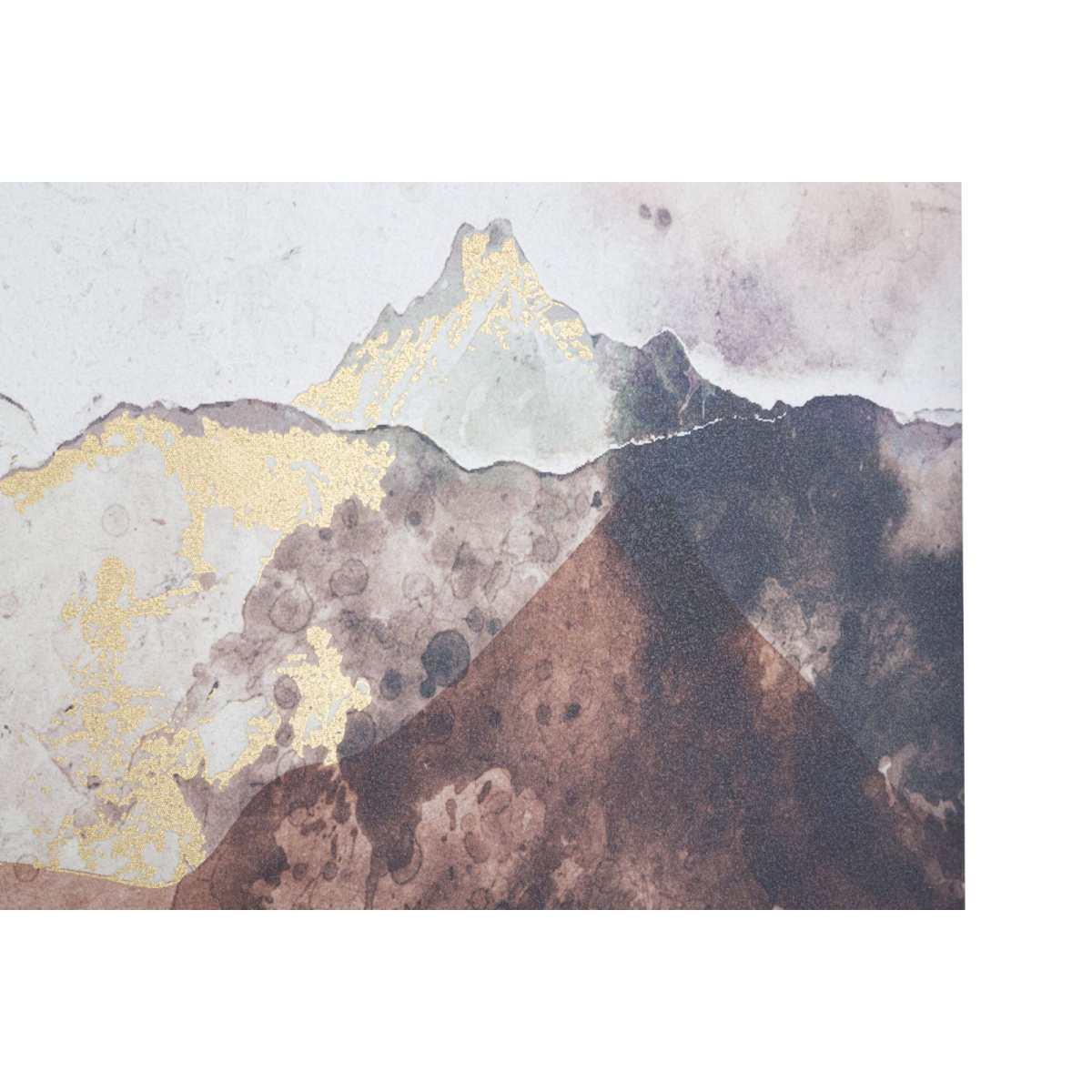 Quadro Stampa Dipinta Brown Mountain cm.80x3x120