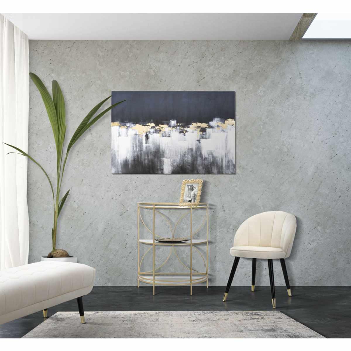 Quadro Stampa Dipinta Cubix cm.80x3x120