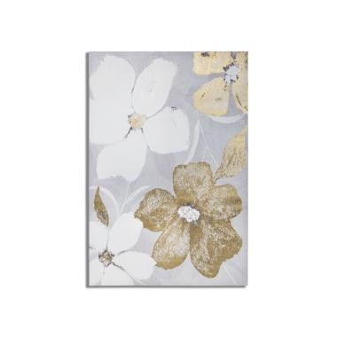 Quadro Stampa Dipinta Flowery cm.80x3x120