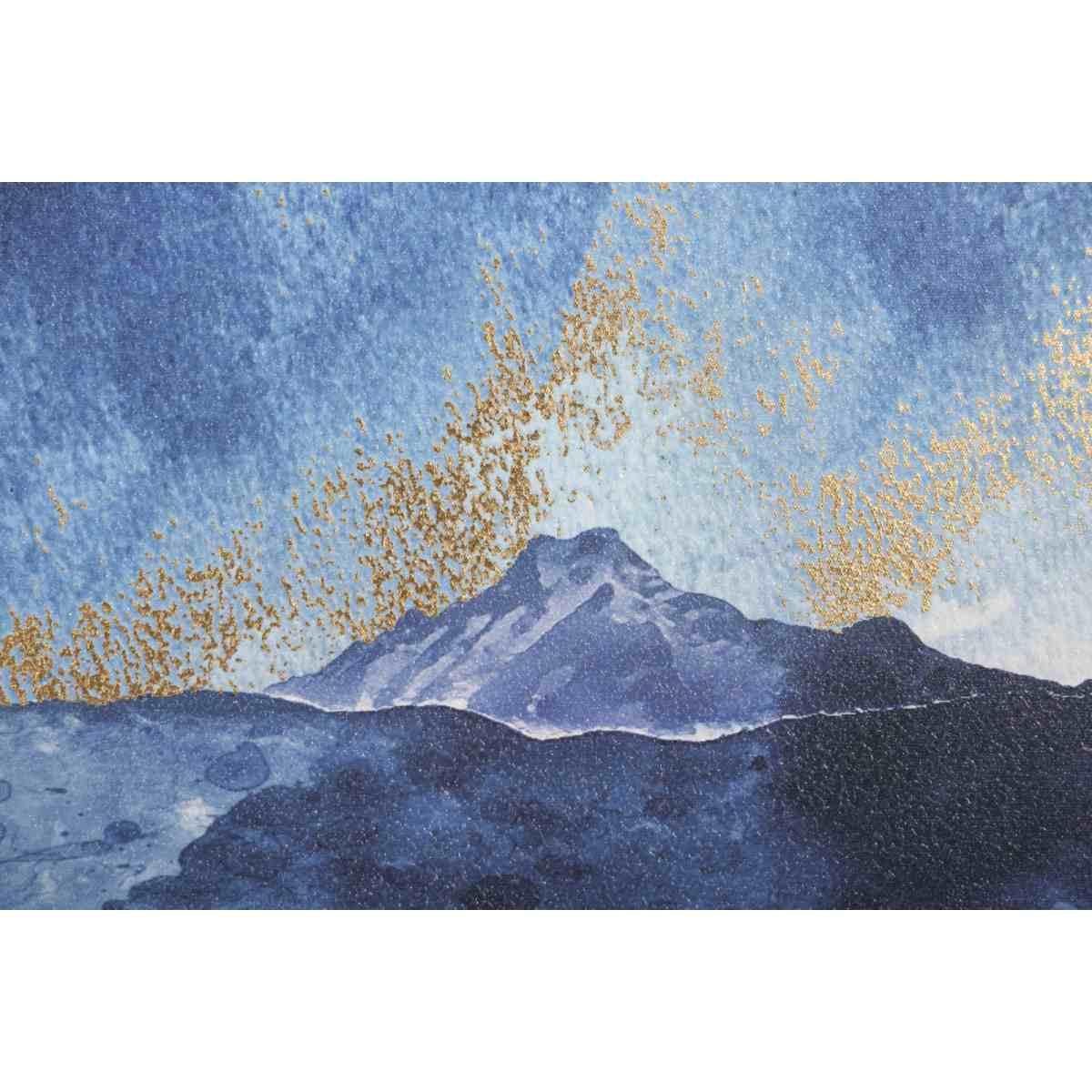 Quadro Stampa Dipinta Mountain Tree cm.80x3x120