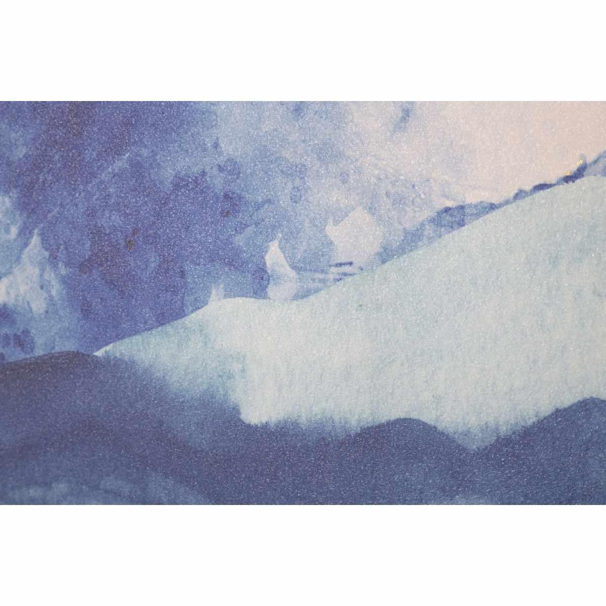 Quadro Stampa Dipinta Mountain cm.80x3x120