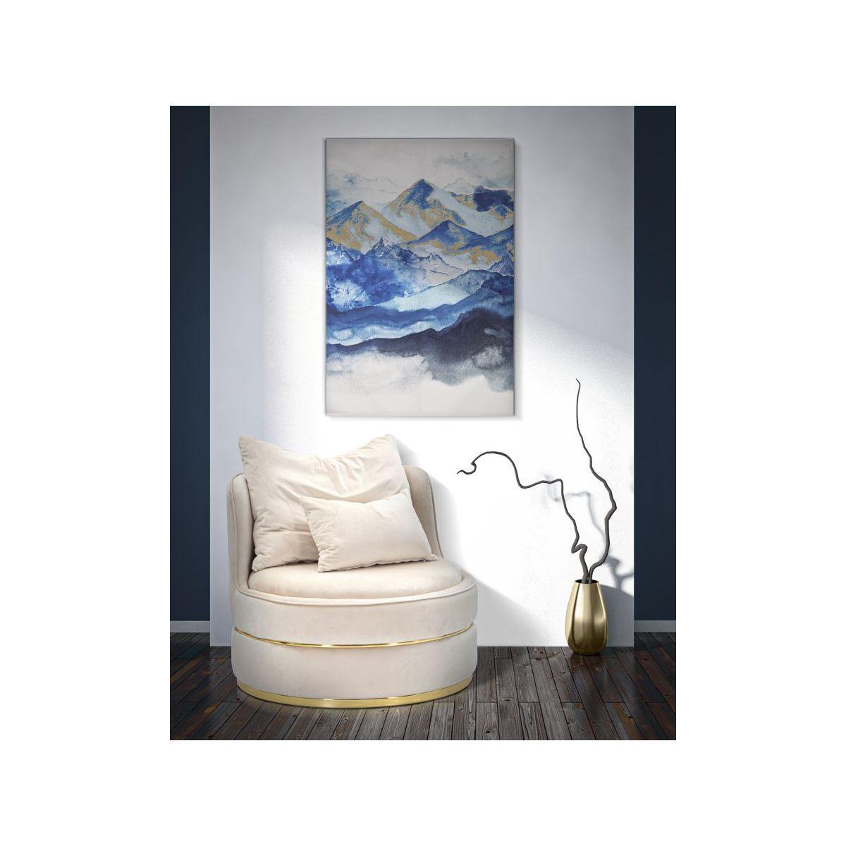 Quadro Stampa Dipinta Mountain cm.80x3x120