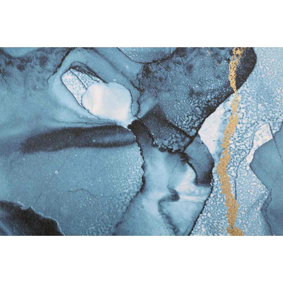 Quadro Stampa Dipinta Blu Rey cm.80x3x120