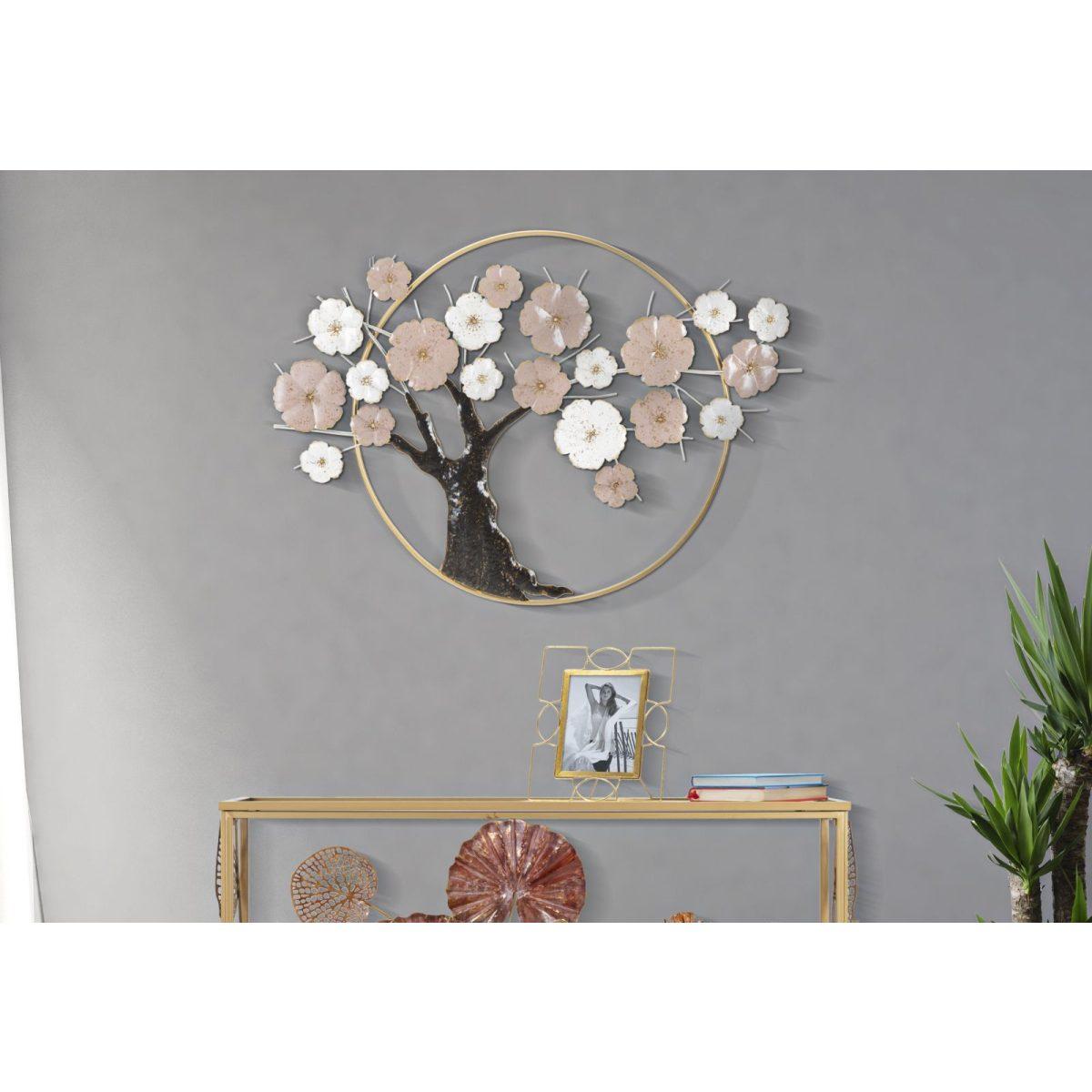 Quadro Pannello In Ferro Tree cm.101x6x72