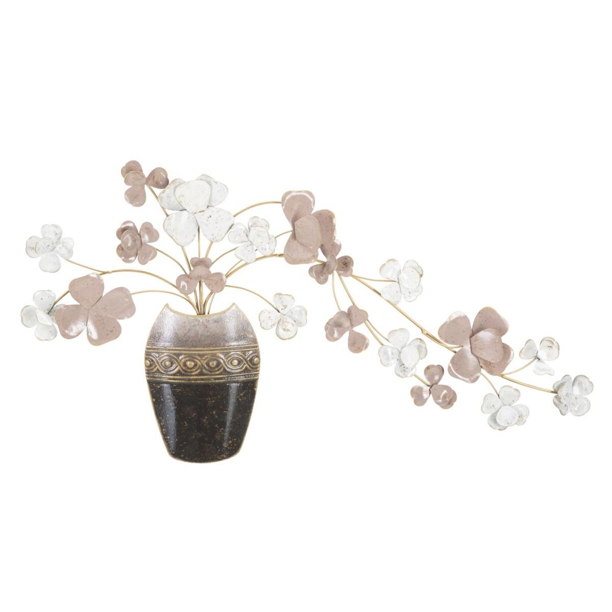 Quadro Pannello In Ferro Vase New cm.87,5x6x46
