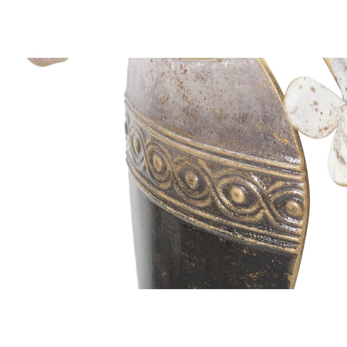 Quadro Pannello In Ferro Vase New cm.87,5x6x46
