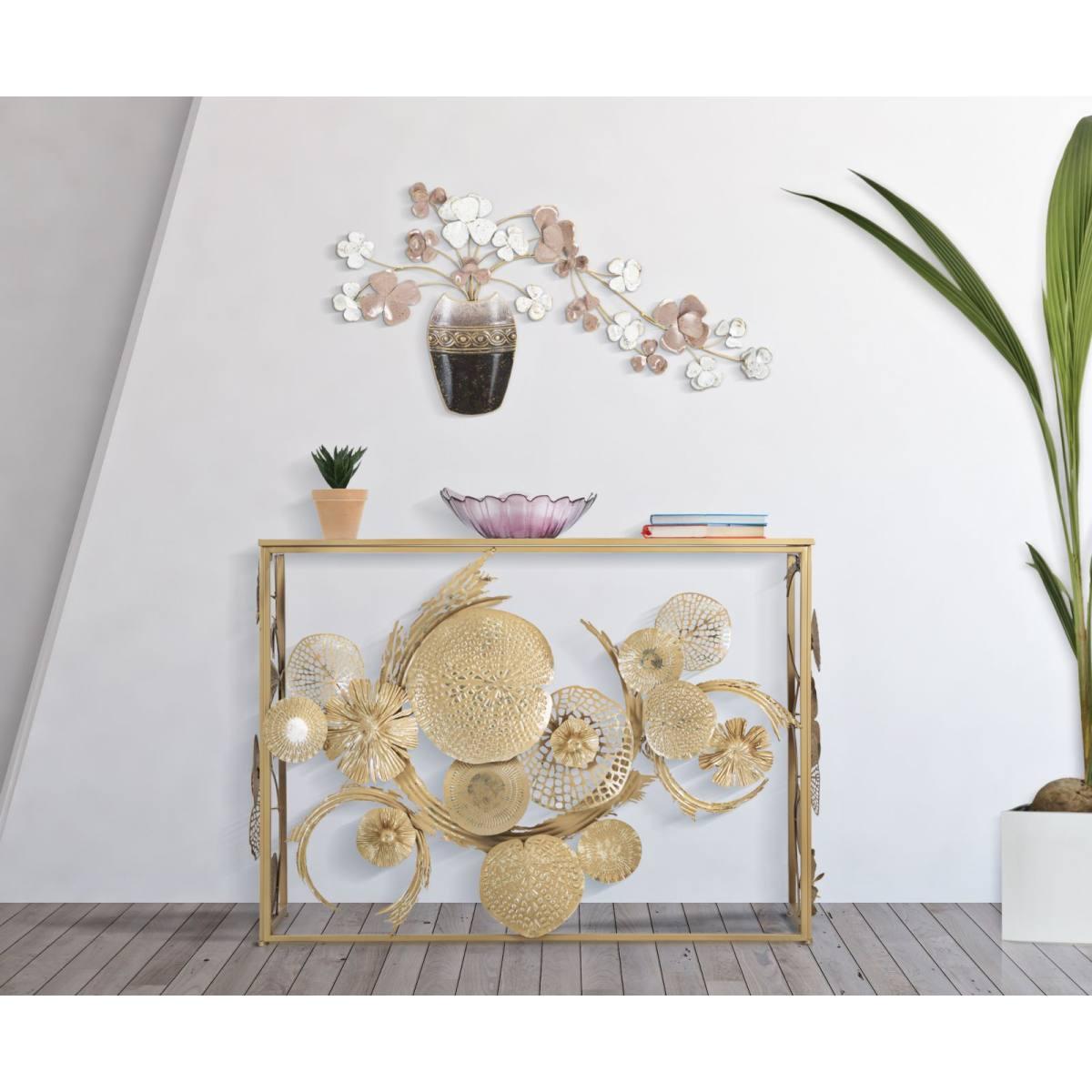 Quadro Pannello In Ferro Vase New cm.87,5x6x46