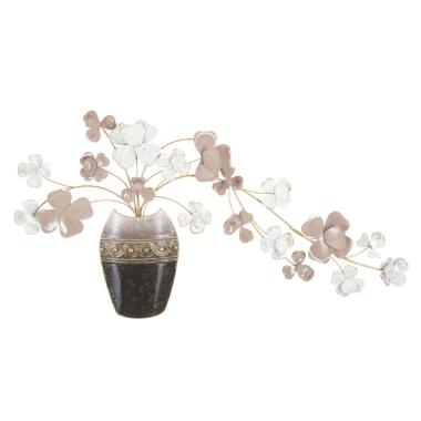 Quadro Pannello In Ferro Vase New cm.87,5x6x46